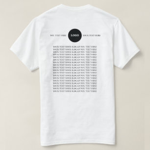 T-Shirt avec texte de logo personnalisé
