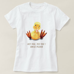 T-Shirt avec Texte Drôle et Canard Attrayant