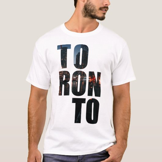 T-shirt avec texte Toronto (Devant)