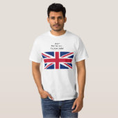 T-shirt avec thé Union Jack (UK) ? Pas pour moi... (Devant entier)