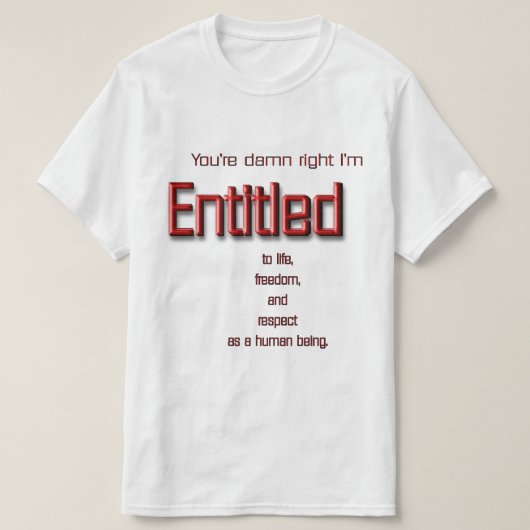 T-shirt avec titre (Design devant)