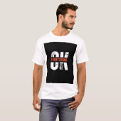T-shirt avec tout sera OK design (Devant entier)