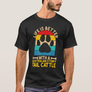 T-shirt avec un bétail sur queue de cheval australien