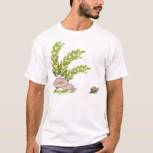 T-shirt avec un champignon forestier douillet et u