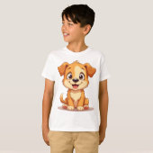 T-shirt avec un chiot mignon (Devant entier)