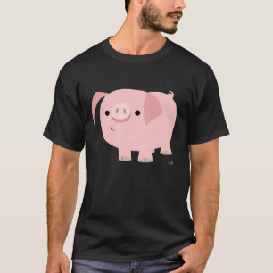 T-shirt avec un cochon de dessin animé mignon