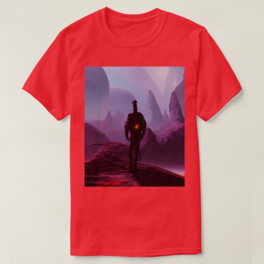 T-shirt avec un coeur rouge (Design devant)