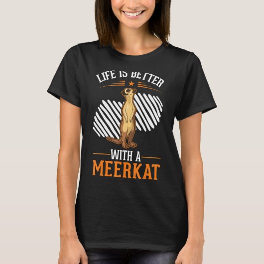 T-shirt avec un Meerkat (Devant)