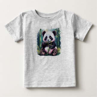 T-shirt avec un panda pour bébé mignon et ludique