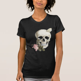 T-shirt Avec un rose entre mes dents