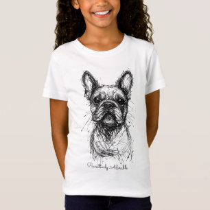 T-Shirt Avec un texte personnalisé, charme griffonné Frenc
