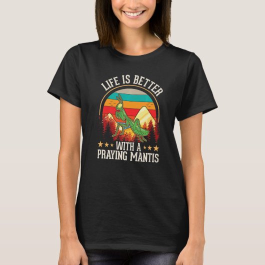 T-shirt avec une mante religieuse (Devant)