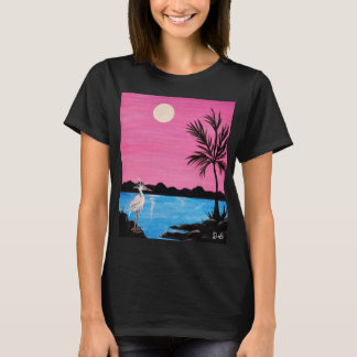 T-shirt avec une scène de bord de mer charmante av