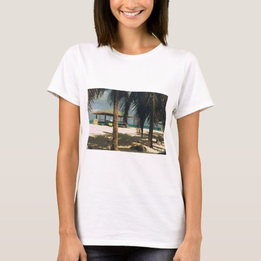 T-shirt avec une scène insulaire (Devant)