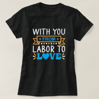 T-shirt Avec vous du travail à l'amour