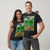 T-shirt Avec vous toutes les routes mènent à Poutine, poli (Unisexe)