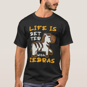 T-shirt Avec Zebras Zebra Safari Animaux