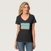 T-shirt Aventura Florida Retro FL Waves Beach Souvenir (Devant entier)
