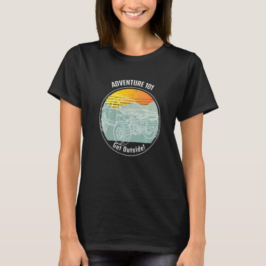 T-shirt Aventure 101 4runner Dans De Beaux Extérieurs Sur (Devant)