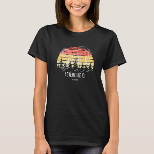 T-shirt Aventure 101 Retro Vintage 4runner (Devant)