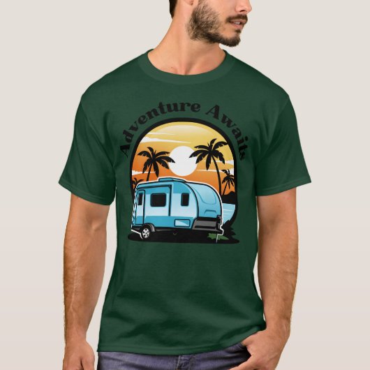 T-shirt Aventure à venir Camping (Devant)
