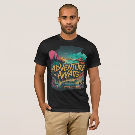 T-shirt Aventure Attend (Devant entier)