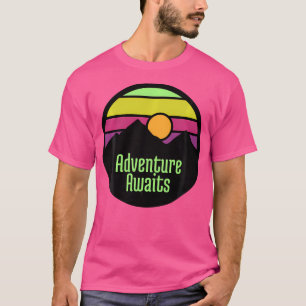 T-shirt Aventure Attend - Camping Amusant Et Randonnée