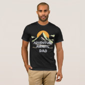 T-shirt Aventure attend papa - Le Voyage ne se termine jam (Devant entier)