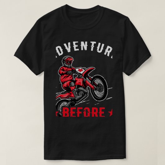 T-shirt Aventure avant Démentia Biker Motorcycle Cool Ri (Design devant)