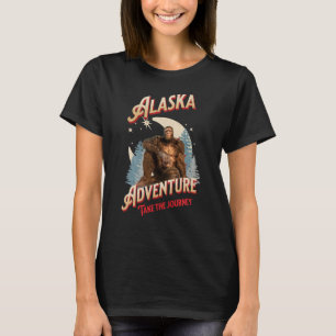 T-shirt Aventure Bigfoot en Alaska Art Rétro de la Nature