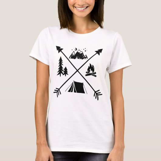 T-shirt Aventure Camping (Devant)