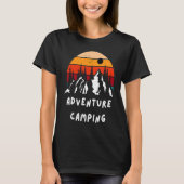 T-shirt Aventure Camping Motorhome Camper Van Adventure C (Devant)