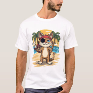 T-Shirt Aventure Chat Pirate