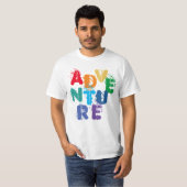T-shirt AVENTURE - Courrier arc-en-ciel (Devant entier)