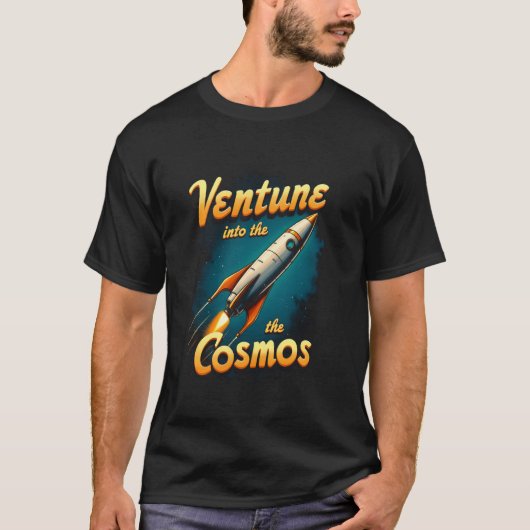 T-shirt Aventure dans la fusée Cosmos - Espace Explorer Gr (Devant)