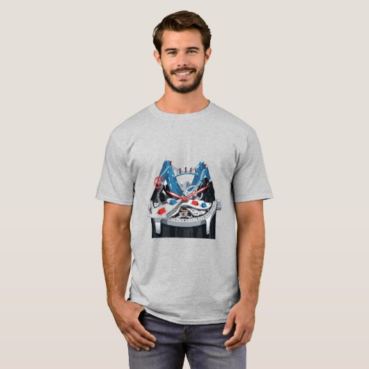 T-shirt Aventure dans le Carnet de l'horloge de Time Mount (Devant entier)