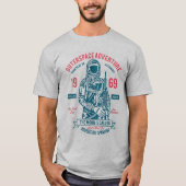 T-shirt Aventure dans l'espace 1969, Moonwalk, (Devant)