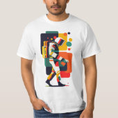 T-shirt Aventure d'astronaute, un cosmonaute dans l'espace (Devant)
