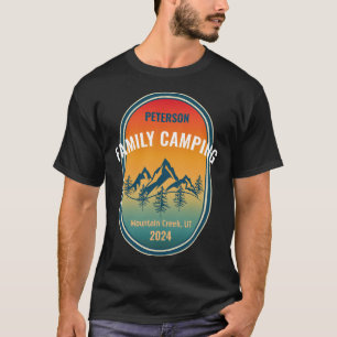 T-shirt Aventure de camping en famille personnalisée au co