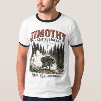 T-shirt Aventure de forêt de faune vintage de Jimothy Racc