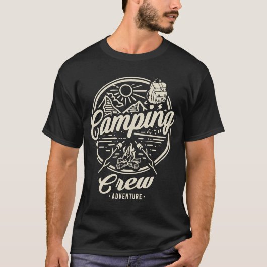 T-shirt Aventure de l'équipe de camping : Libérez votre ca (Devant)