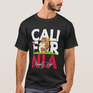 T-shirt Aventure de randonnée de l'ours drôle Californie é