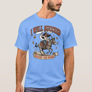 T-shirt Aventure de rodéo de cowgirl intrépide
