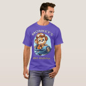 T-shirt Aventure de vol de singe (Devant entier)