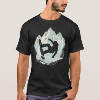 T-shirt Aventure d'hiver Planche à neige Sport de ski pour