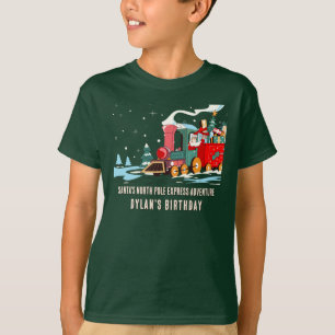 T-shirt Aventure du train de Noël du Père Noël Polar Expre