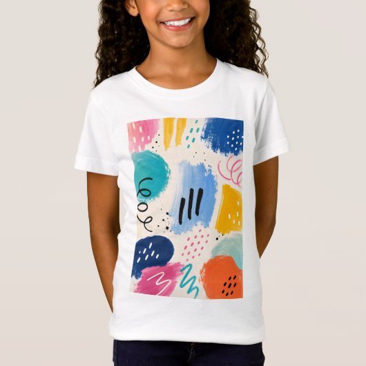 T-Shirt Aventure Éclaboussure de Couleur (Devant)