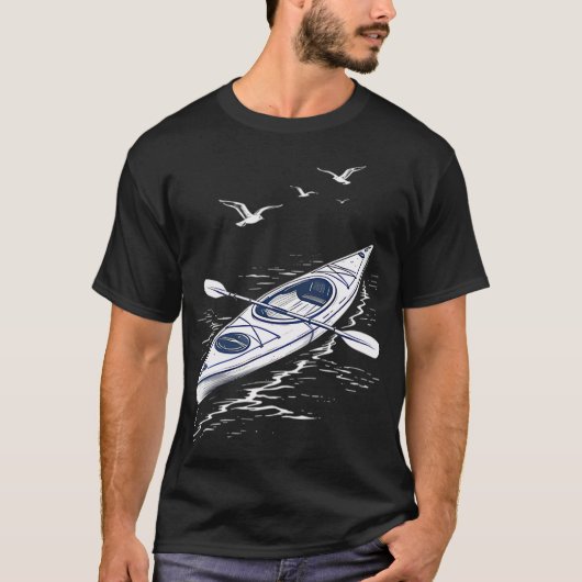 T-shirt Aventure en kayak (Devant)