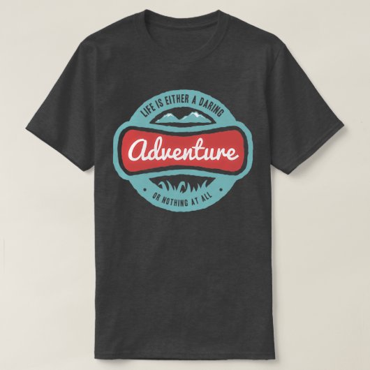 T-shirt aventure en montagne (Design devant)