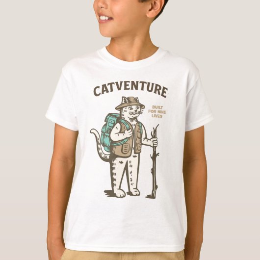 T-shirt Aventure féline (Devant)